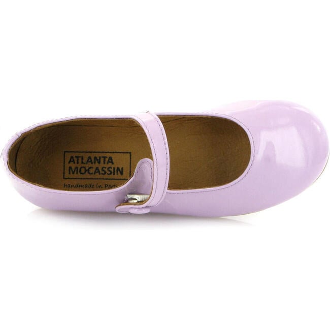 Patent Leather Mary Jane Ballerina, Violet - Mary Janes - 5