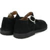 Suede Leather Mary Jane Shoe, Black - Mary Janes - 3