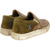 Leather Slip On Sneakers, Camel - Sneakers - 4 - thumbnail