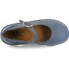 Leather Mary Jane Shoe, Blue - Mary Janes - 5