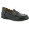 Grainy Leather Teresa Classic Loafers, Black - Loafers - 2