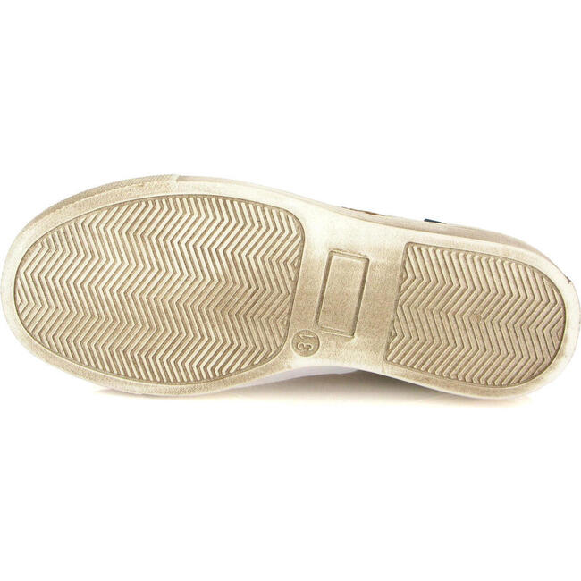 Leather Slip On Sneakers, Camel - Sneakers - 5