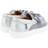 Leather & Lace Slip On Sneakers, Grey - Sneakers - 4 - thumbnail