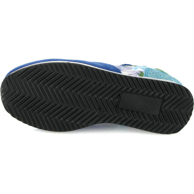 Leather & Textile Runner, Blue Multi - Sneakers - 5