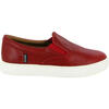 Slip On Sneakers in Leather, Red - Sneakers - 1 - thumbnail