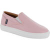 Smooth Leather Slip On Sneakers, Pink - Sneakers - 2