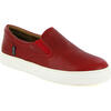 Slip On Sneakers in Leather, Red - Sneakers - 2