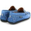 Penny Leather Moccasins, Blue - Loafers - 4 - thumbnail