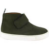 Nubuck One Strap Sneaker Boot, Green - Sneakers - 1 - thumbnail