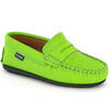 Leather Penny Moccasins, Green - Loafers - 5 - thumbnail