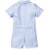 Blue Seersucker Summer Romper - Rompers - 2