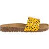 Womens All Over Leopard Sandals, Spectra Yellow - Sandals - 3