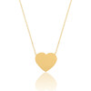 14KT Gold Engravable Heart Necklace - Necklaces - 1 - thumbnail