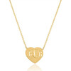 14KT Gold Engravable Heart Necklace - Necklaces - 2
