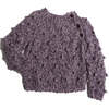 Hand Knit Bobble Pullover, Blackberry Mix - Sweaters - 1 - thumbnail