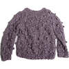 Hand Knit Bobble Pullover, Blackberry Mix - Sweaters - 3