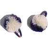 Fringe Pom Pom Hair Clip, Fog Mix (Set of 2) - Hair Accessories - 1 - thumbnail