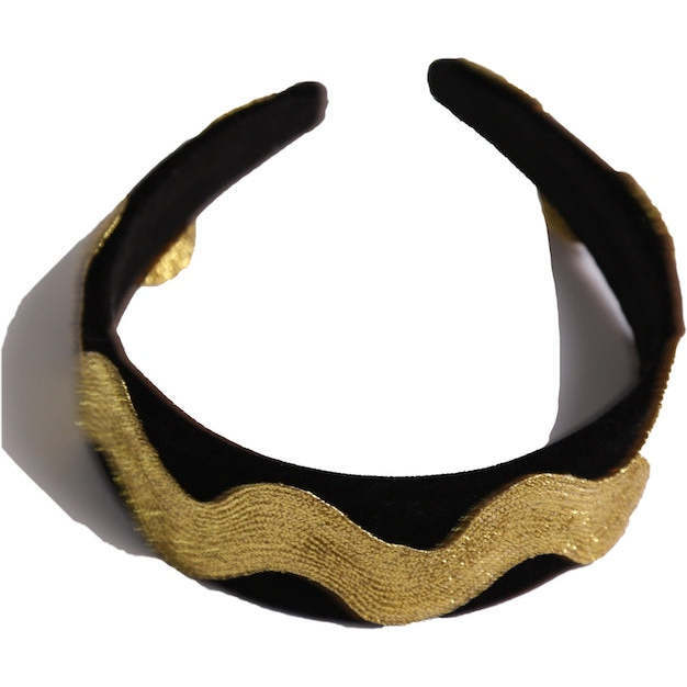 Herero XL Ric Rac Headband, Antique Gold - Hair Accessories - 3