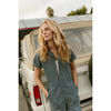 Women's Coveralls, Railroad Stripe Denim - Rompers - 4