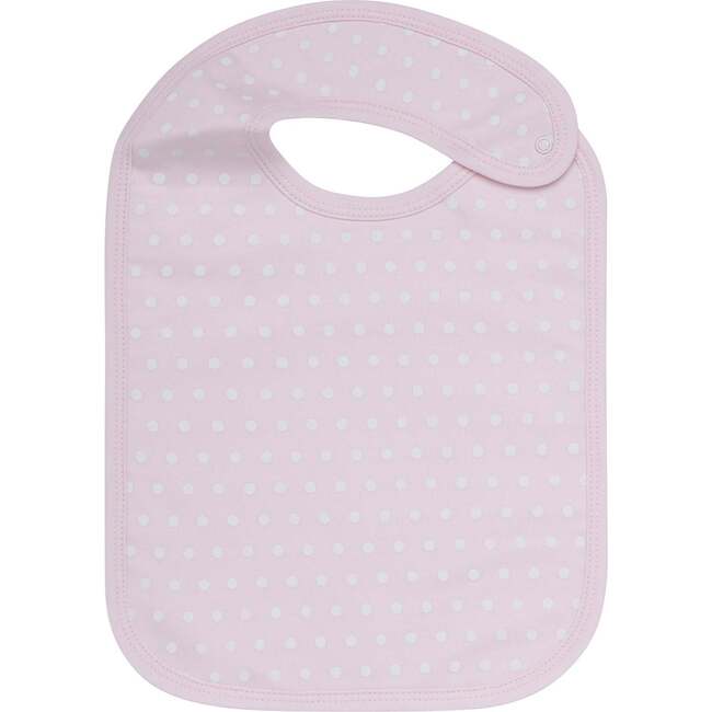 Polka Dots Baby Feeding bib, Pink