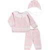 Ruffle Knit Set, Pink - Mixed Apparel Set - 1 - thumbnail