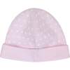 Polka Dots Baby Hat, Pink - Hats - 1 - thumbnail