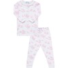 Toile Baby Pajamas, Pink - Pajamas - 1 - thumbnail