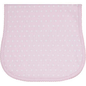 Polka Dots Baby Burp Cloth, Pink