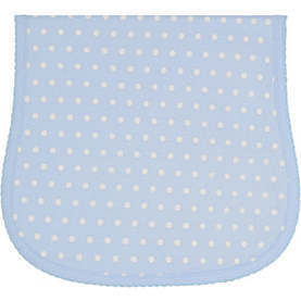 Polka Dots Baby Burp Cloth, Blue