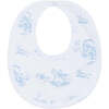 Toile Baby Bib, Blue - Bibs - 1 - thumbnail