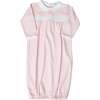 Gingham Smocked Gown, Pink - Nightgowns - 1 - thumbnail