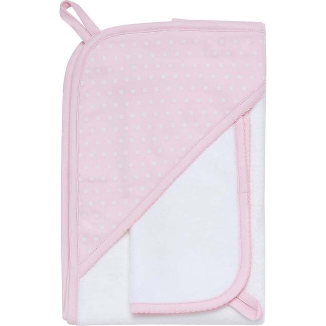 Polka Dots Baby Towel, Pink