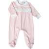 Gingham  Smocked Footie, Pink - Footie Pajamas - 1 - thumbnail