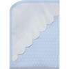 Polka Dots Baby Blanket, Blue - Blankets - 1 - thumbnail