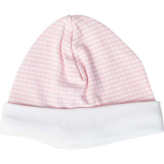 Gingham Baby Hat, Pink