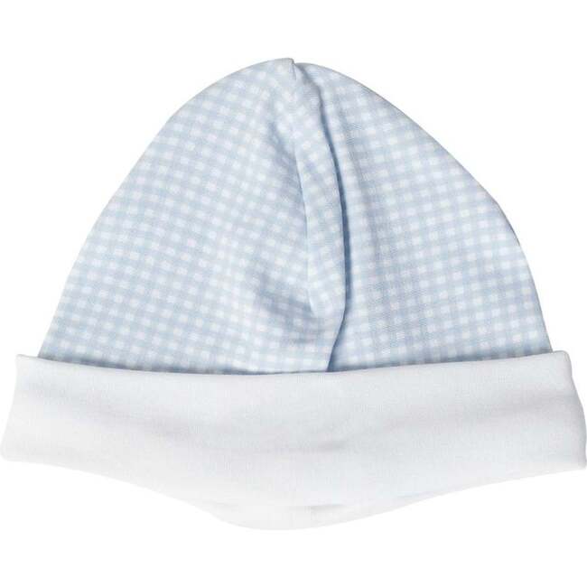 Gingham Baby Hat, Blue