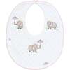 Elephant Baby Bib, Pink - Bibs - 1 - thumbnail