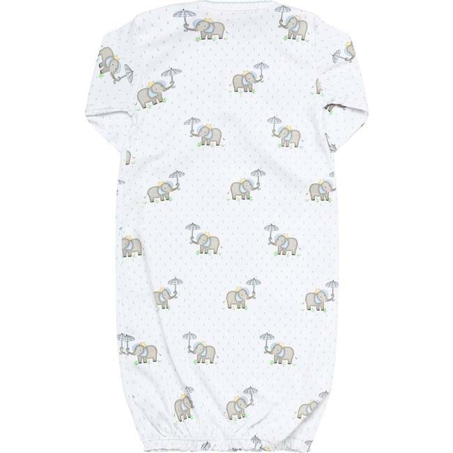 Elephant Baby Gown, Blue