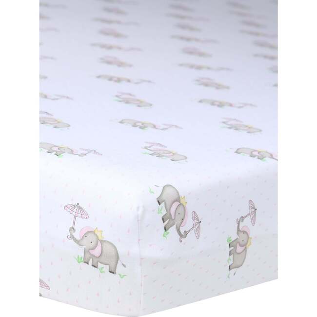Elephant Baby Crib Sheets, Pink