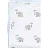 Elephant Baby Blanket, Blue - Blankets - 1 - thumbnail