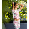 Women's Strawberry Jersey Pajama Set + Scrunchie - Pajamas - 2