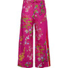 Women's Botanical Print Pajama Pant, Pink Floral - Pajamas - 1 - thumbnail