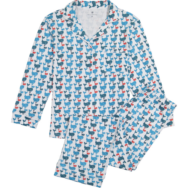 Carmen Pajama Set, Blue Free Willie - Pajamas - 1