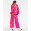 Women's Botanical Print Pajama Pant, Pink Floral - Pajamas - 4 - thumbnail