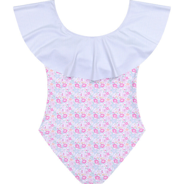 Women's Ditsy Floral Ruffle Suit - One Pieces - 2