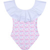 Women's Ditsy Floral Ruffle Suit - One Pieces - 2