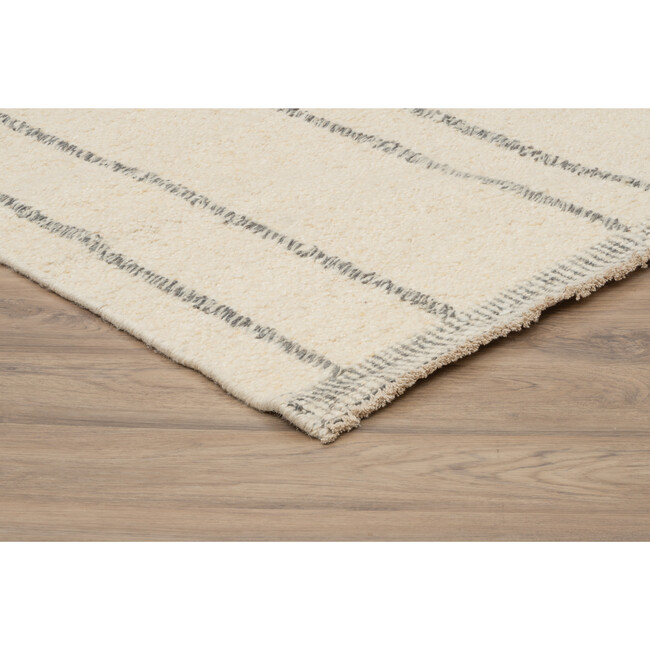 Xava Rug, Silver Stripe - Rugs - 4