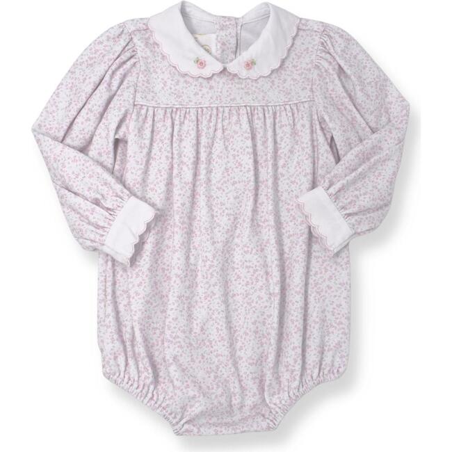 Memory Making Bubble LS, Pink Floral - Onesies - 1