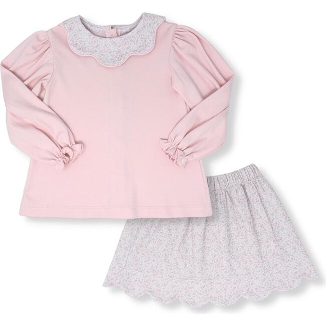 Scarlett Skirt Set, Pink Floral