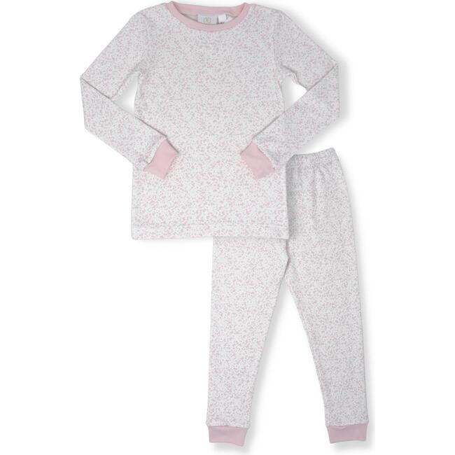 Sweet Pea PJ Set, Pink Floral - Pajamas - 1